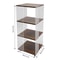 3 Tiers 360 Rotating Display Bookshelf Standing Corner Storage Rack Modern Bookcase 10