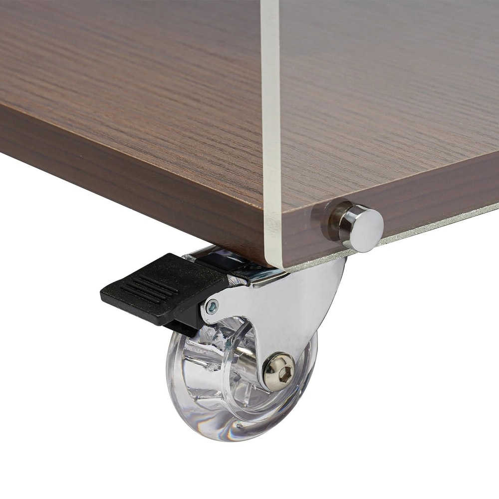 3 Tiers 360 Rotating Display Bookshelf Standing Corner Storage Rack Modern Bookcase 3