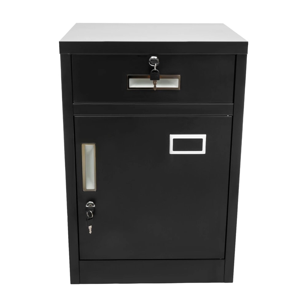 Metal 1 Drawer Filing Cabinet With Lock Vertical File Storage Cabinet For Office 4