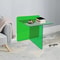 Free Standing Green Modern Bedside Table Acrylic End Table Stylish Side Table For Living Room 1