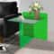 Free Standing Green Modern Bedside Table Acrylic End Table Stylish Side Table For Living Room 7