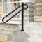 Safety Handrails Metal For Outdoor Steps 13 Step Stairs Antislip Design 0