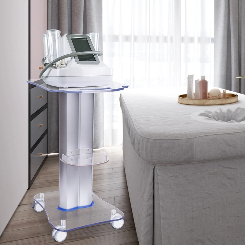 Beauty Salon Rolling Trolley Cart SPA Storage Equipment Organizer Stand 4