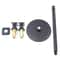 Black Shower Faucet System Combo Rainfall Shower Head Set W Mixer Valve Kit 10