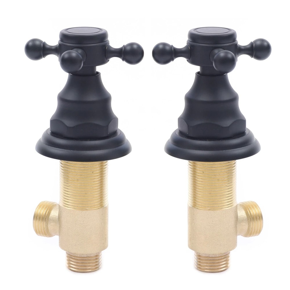 Black Shower Faucet System Combo Rainfall Shower Head Set W Mixer Valve Kit 5