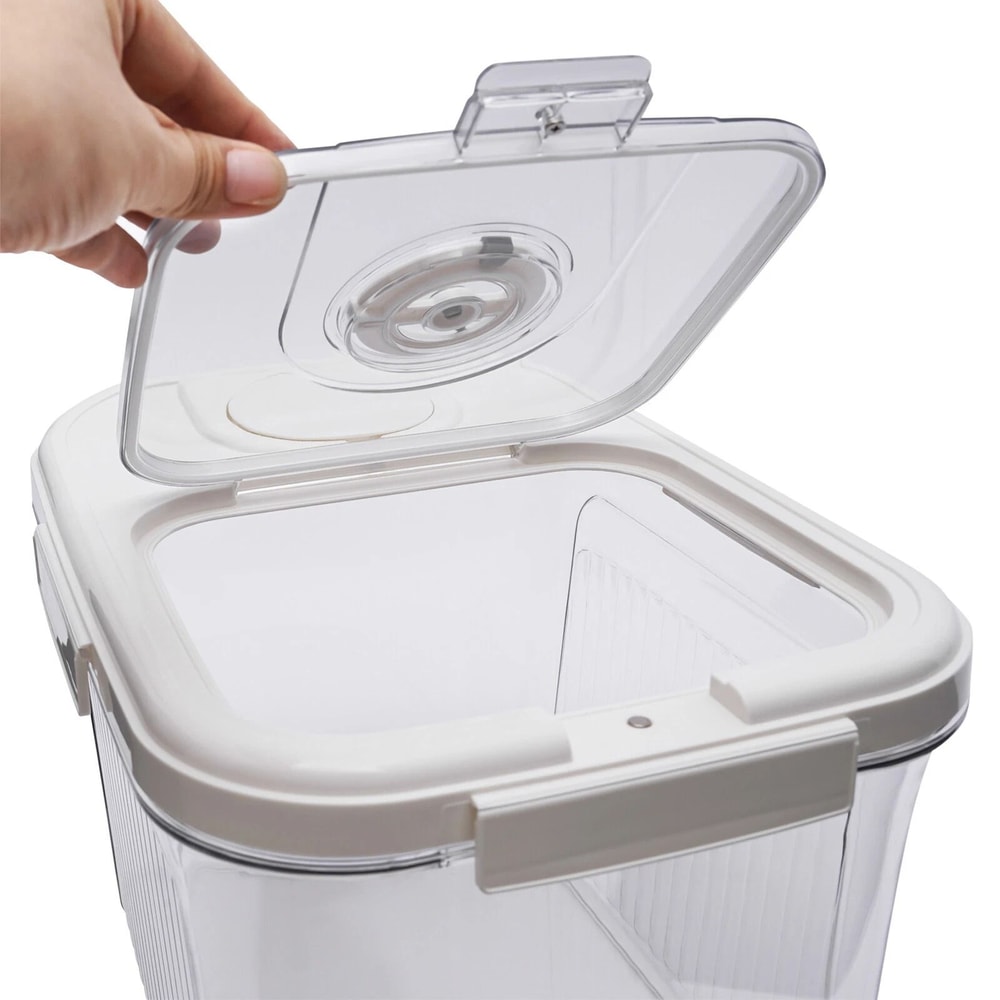 Food Flour Airtight Box Large Rice Storage Container Rice Dispenser With Cup 4