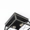 Farmhouse Industrial 2Light Ceiling Light Fixture Matte Black Flush Mount Lamp 5