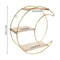Storage Display Rack 3tier Round Moon Wall Mounted Shelf 8