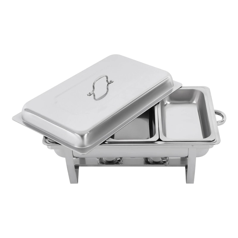 Stainless Steel Buffet Set 3 Pan Food Warmer With Lid Ideal For Catering Events 2