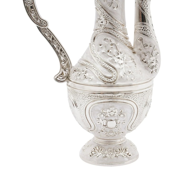 Zinc Alloy Vintage Teapot Set With Tray Cups Tea Coffee Wine Serving Set 6