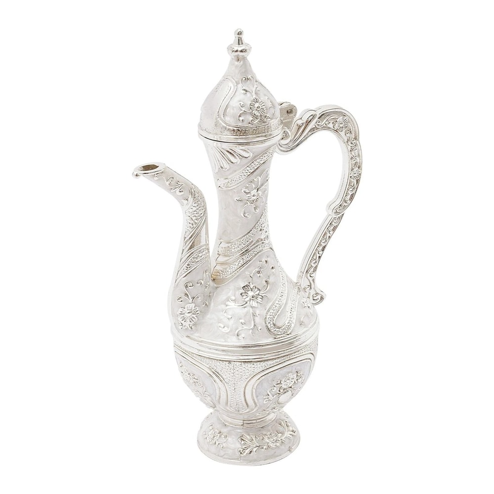 Zinc Alloy Vintage Teapot Set With Tray Cups Tea Coffee Wine Serving Set 9