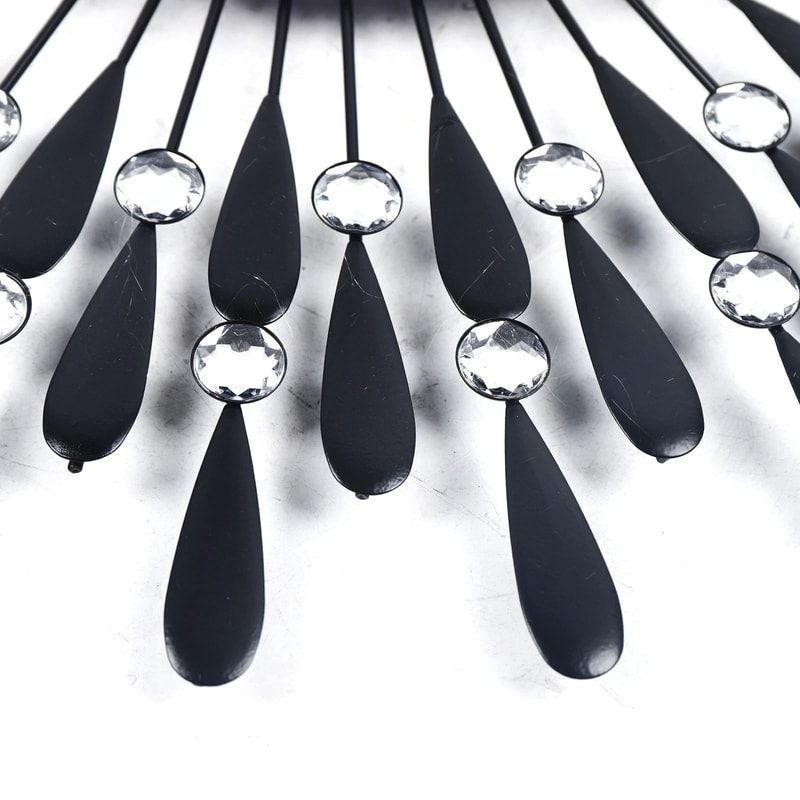 3D Metal Luxury Wall Clock Feather Wall Watch Home Decor For Living Room 3