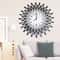 3D Metal Luxury Wall Clock Feather Wall Watch Home Decor For Living Room 5