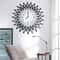 3D Metal Luxury Wall Clock Feather Wall Watch Home Decor For Living Room 0