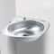 Triangle Corner Basin Stainless Bathroom Corner Sink Small Wall Mount Basin Sink 1