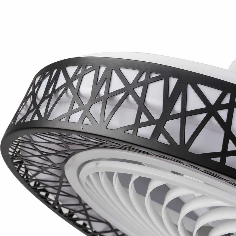 LED Dimmable Ceiling Fan Light Modern Invisible Chandelier Lamp With Remote 1