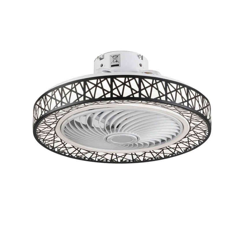 LED Dimmable Ceiling Fan Light Modern Invisible Chandelier Lamp With Remote 3