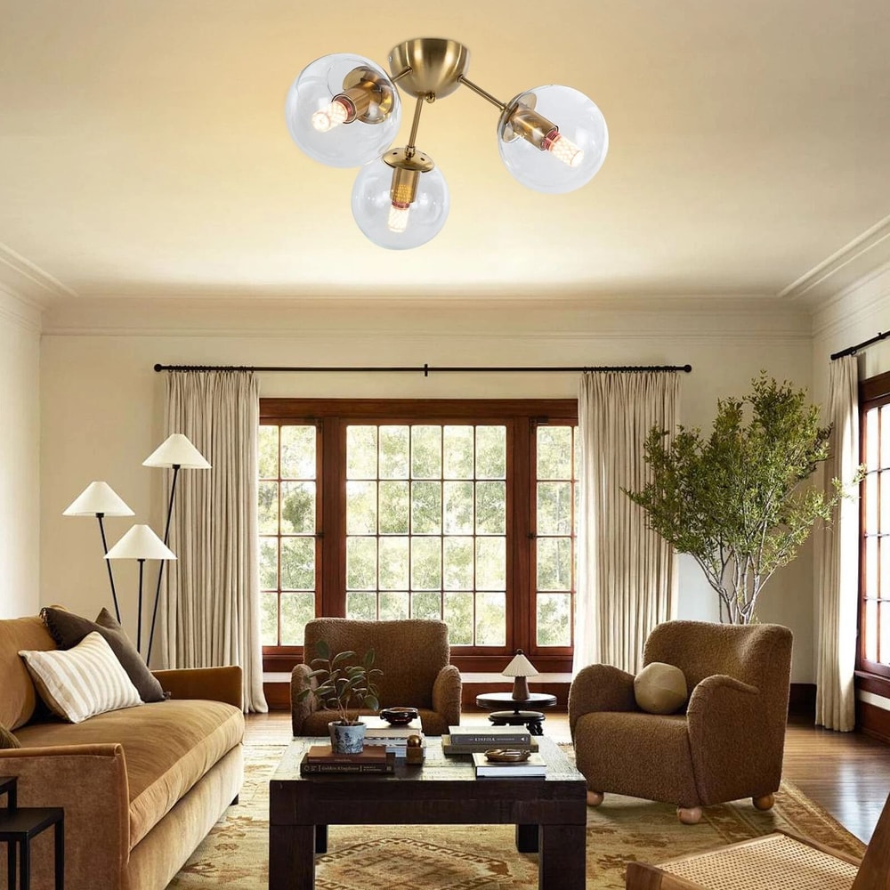 Ceiling Light Gold Chandeliers Flush Mount Ceiling Lamp Modern Lighting Fixture 3