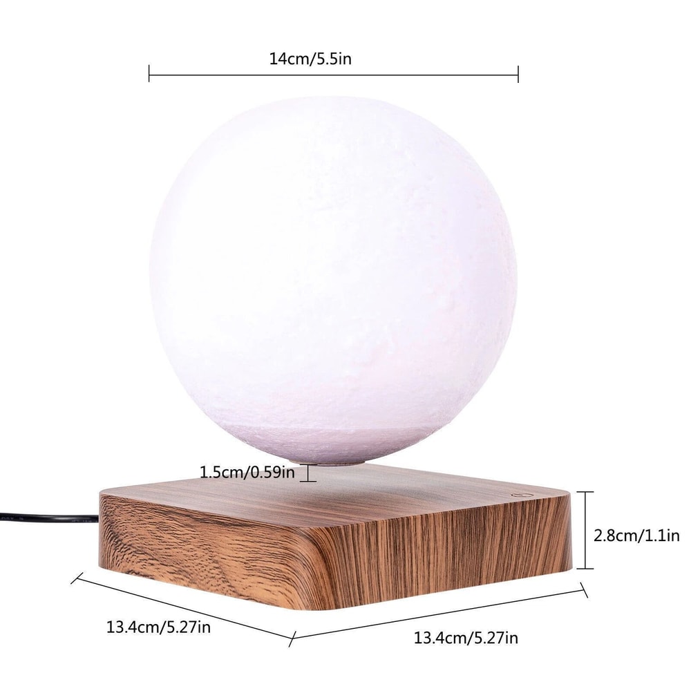 Levitating Floating Moon Lamp 3D Printing Magnetic Night Light Table Decor 1