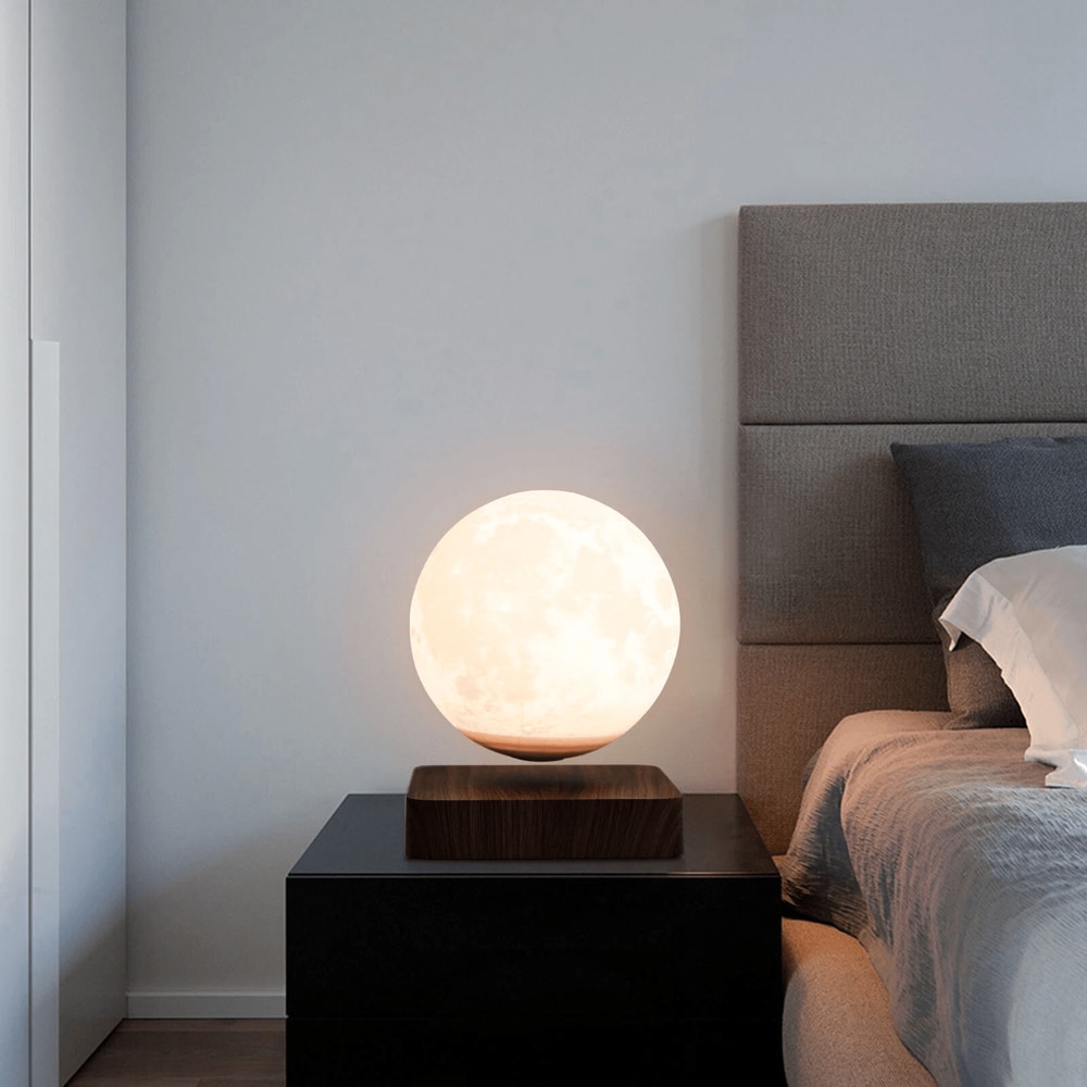 Levitating Floating Moon Lamp 3D Printing Magnetic Night Light Table Decor 0