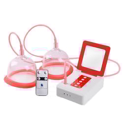 massage vacuum pump device, electric breast double cup, breast enlargement system
