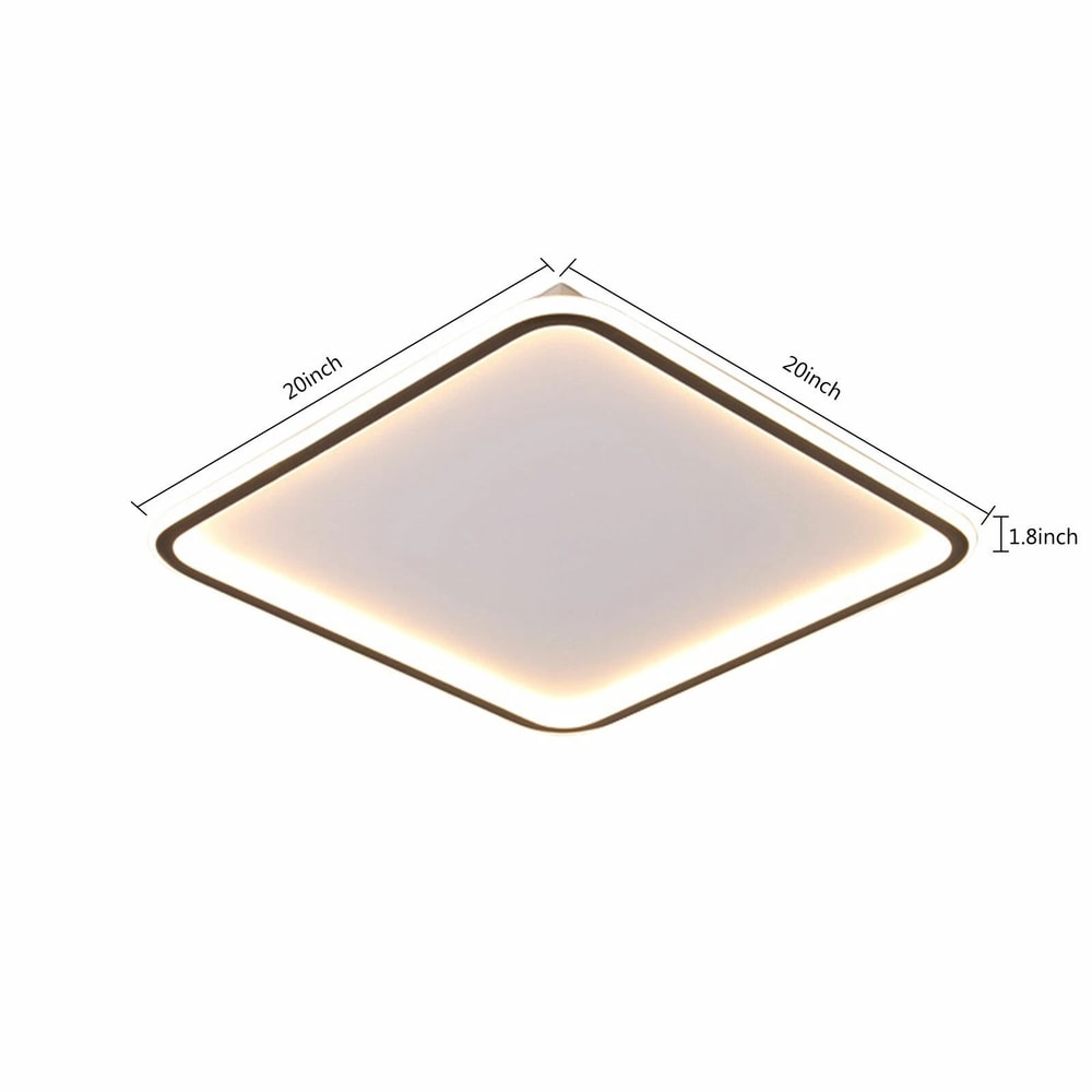 Modern Chandelier Lighting Fixture LED Ceiling Light Flush Mount With Remote 1