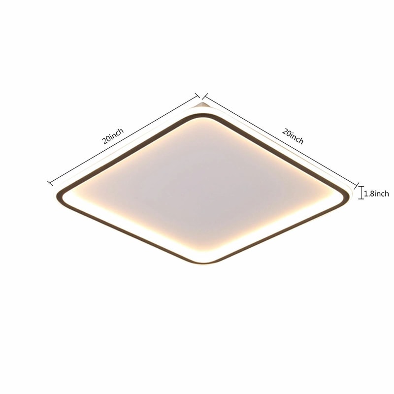 Modern Chandelier Lighting Fixture LED Ceiling Light Flush Mount With Remote 1