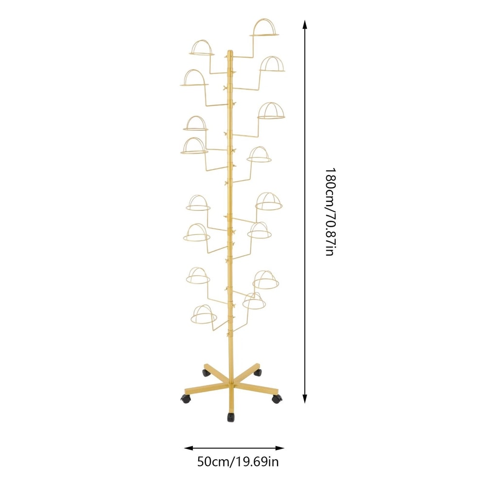 Hat Display Rack Freestanding Hat Rack Stand For Home Store Use 3