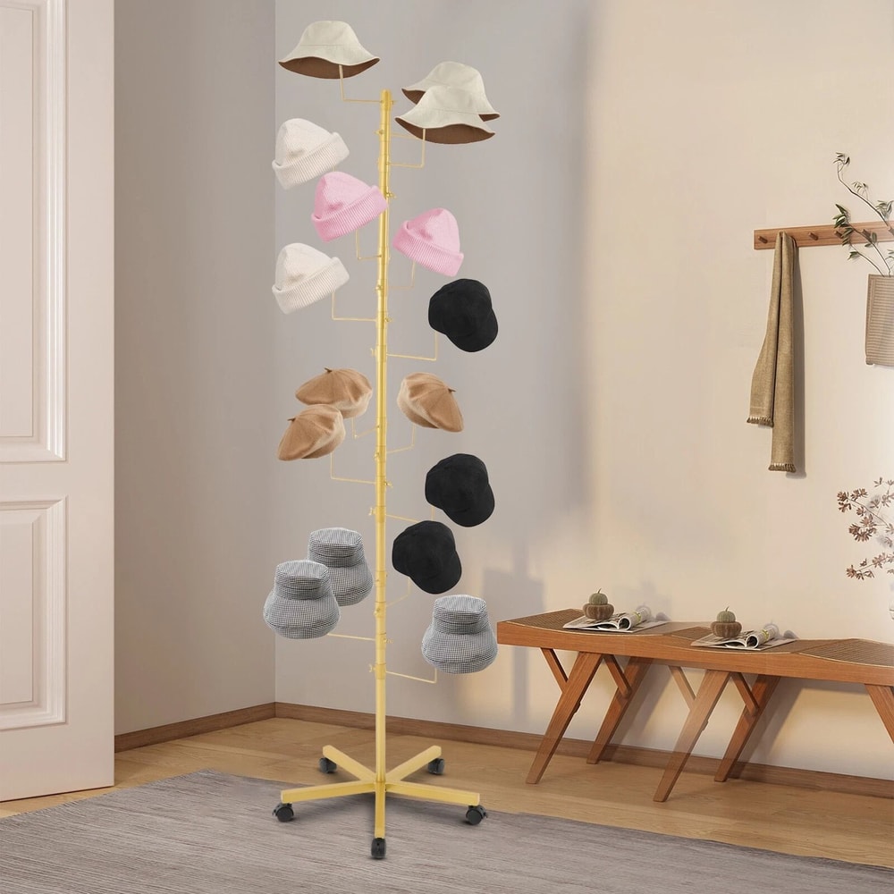 Hat Display Rack Freestanding Hat Rack Stand For Home Store Use 0