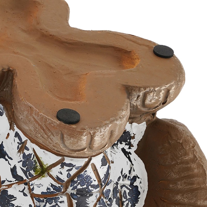 Brown Decorative Magnesium Oxide Elephant Garden Stool For Home Decor 1