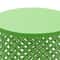 Accent Table With Modern Openwork Pattern Green Side Table Metal Frame 2