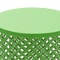 Accent Table With Modern Openwork Pattern Green Side Table Metal Frame 2