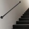 Iron Handrail Stair Railing Kit Black WallMounted For IndoorOutdoor Use 3