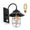 Wall Lantern Light Fixture Porch Sconce Outdoor Motion Sensor Wall Mounted Lamp 5
