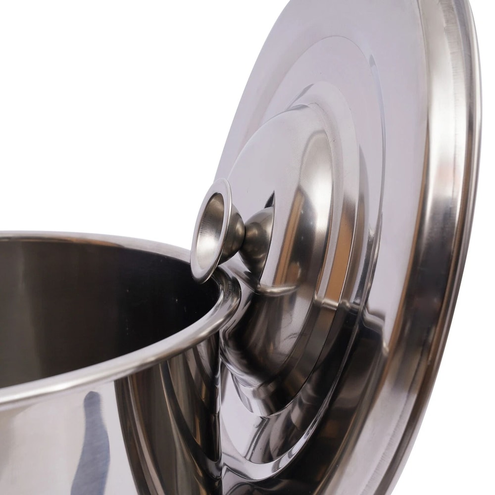 12L Stainless Steel Food Water Storage Bucket With Lid Extra Thick Barrel Design 7