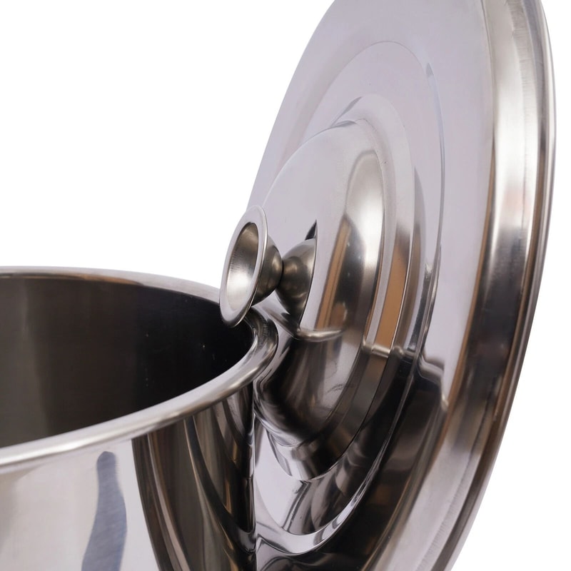 12L Stainless Steel Food Water Storage Bucket With Lid Extra Thick Barrel Design 7