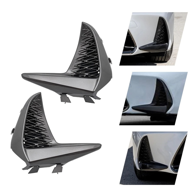 Black Bumper Grille For Lexus Front Left Right Side Outer 4