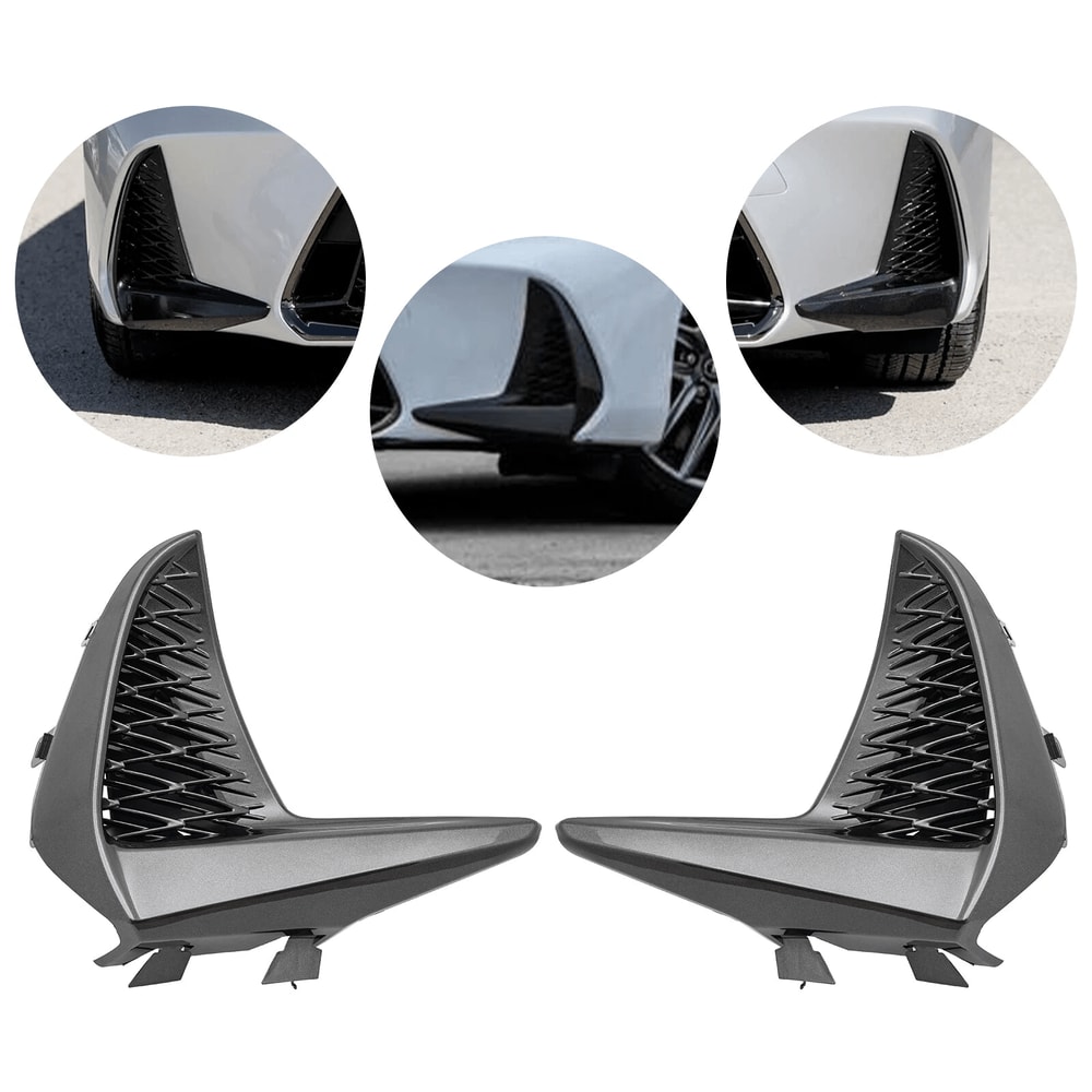 Black Bumper Grille For Lexus Front Left Right Side Outer 6