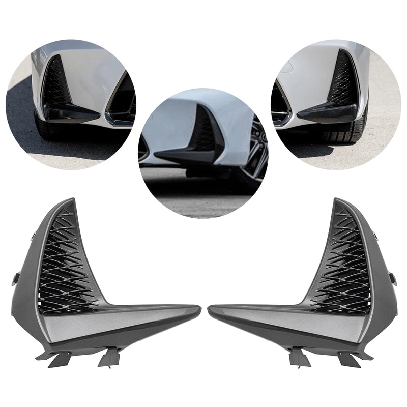 Black Bumper Grille For Lexus Front Left Right Side Outer 6