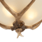 Rustic Faux Deer Horn Ceiling Light Vintage Antler Chandelier Pendant Lamp 1