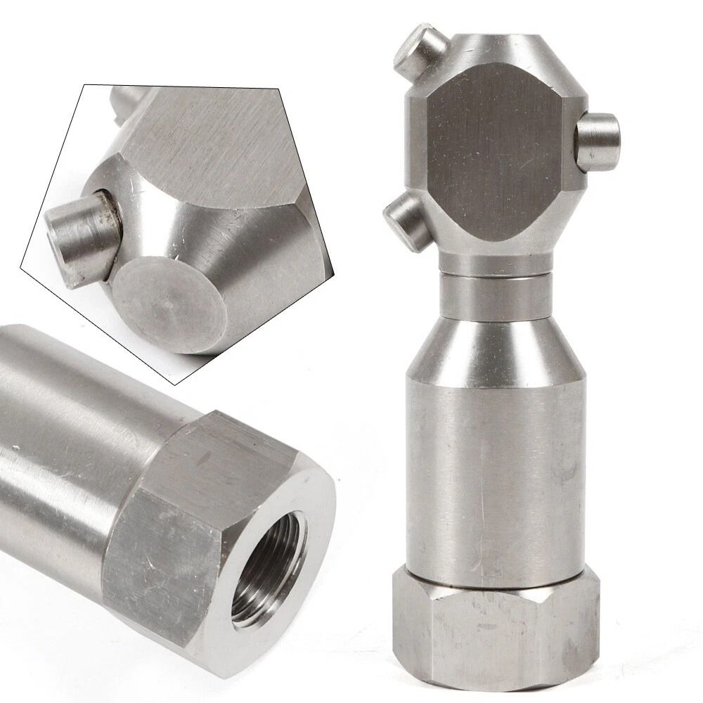 Nozzle Pressure Washer Hose Rotating Jetter Head Drain Sewer Cleaner 10