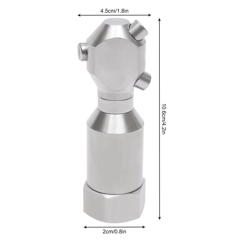 Nozzle Pressure Washer Hose Rotating Jetter Head Drain Sewer Cleaner 13