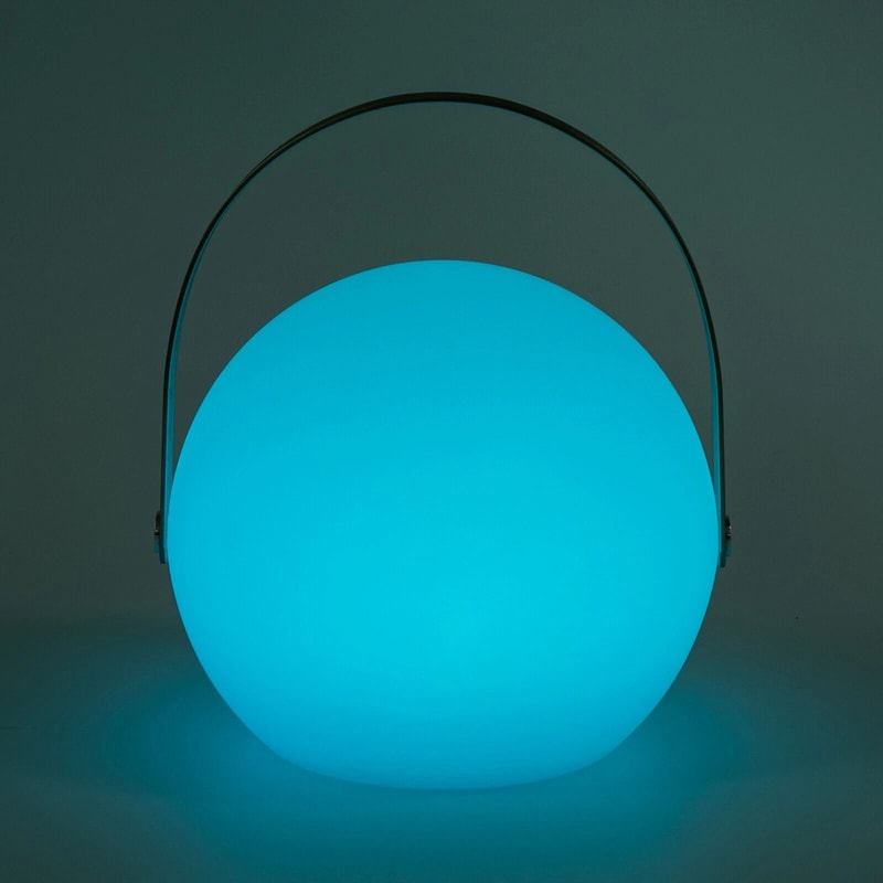 USB Battery Powered LED Table Lamp Sphere Dimmable Remote Control Handle 3