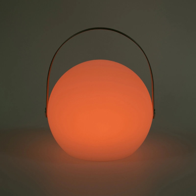 USB Battery Powered LED Table Lamp Sphere Dimmable Remote Control Handle 4