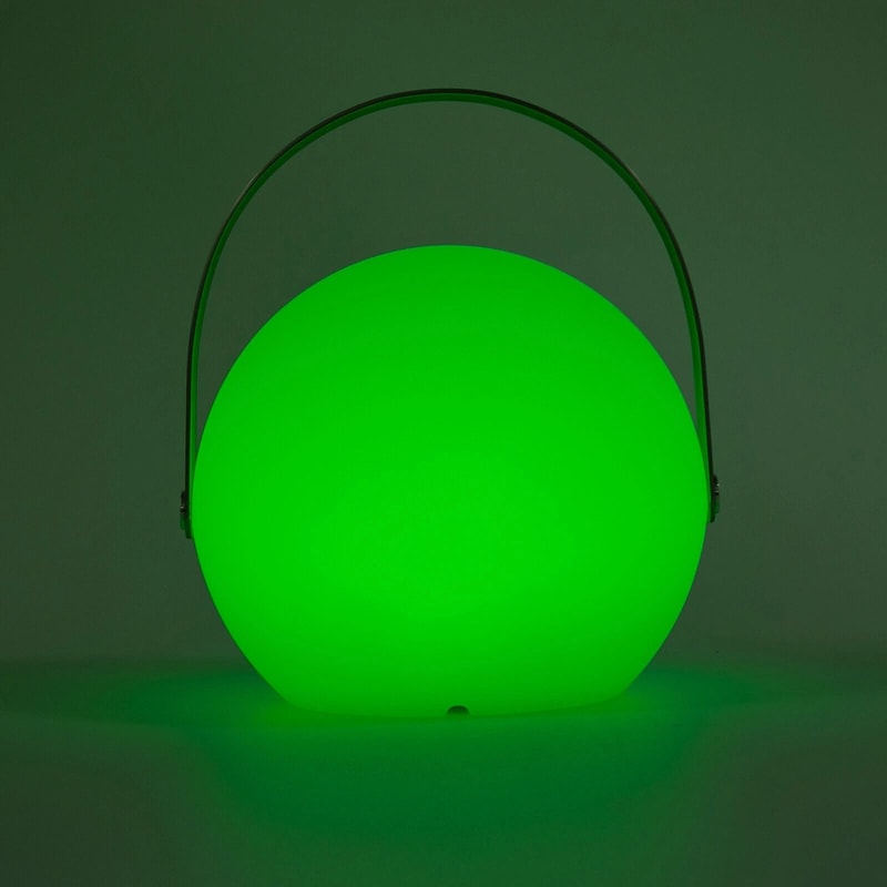 USB Battery Powered LED Table Lamp Sphere Dimmable Remote Control Handle 6