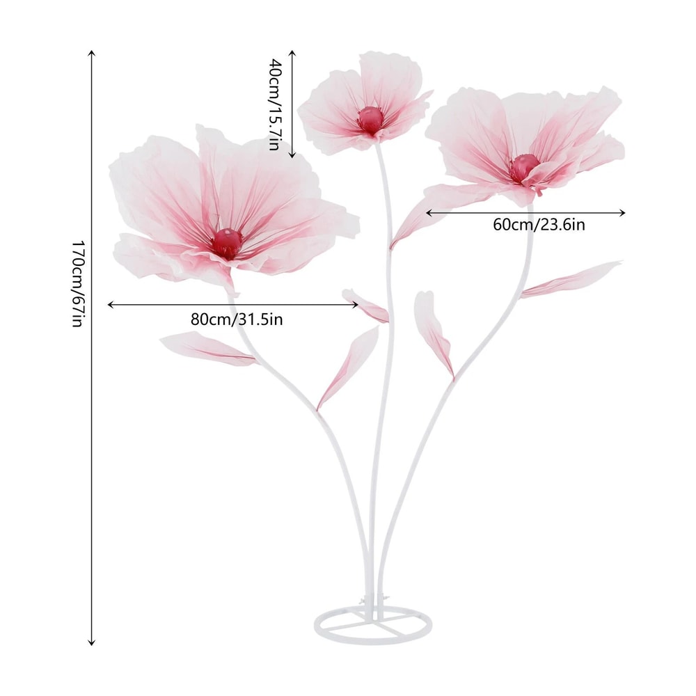 Floral Bridal Wedding Bouquet 3Head Artificial Flowers Home Party Decor 11