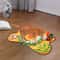 Pet Treats Snuffle Mat Dog Feeding Mat Fleece Yellow Orange 8