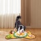 Pet Treats Snuffle Mat Dog Feeding Mat Fleece Yellow Orange 6