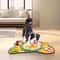 Pet Treats Snuffle Mat Dog Feeding Mat Fleece Yellow Orange 0