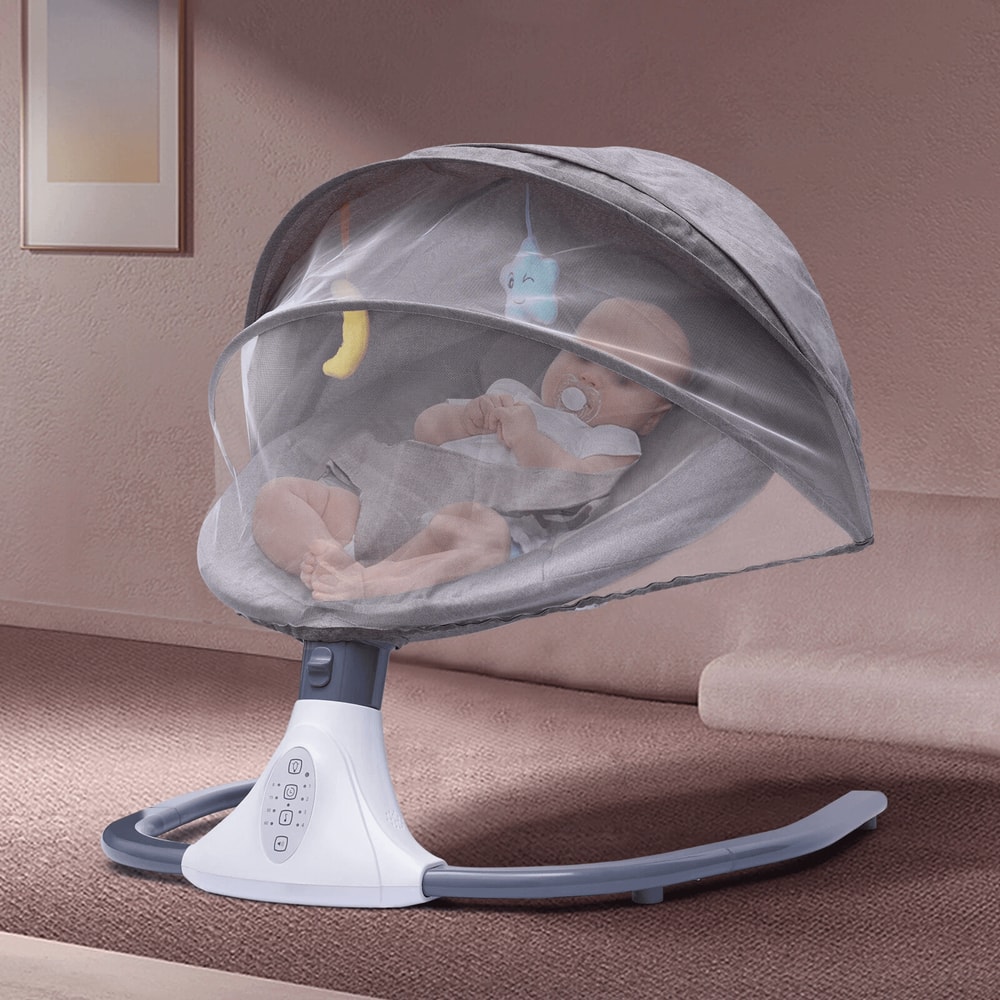 Bluetooth Music Cradle Rocker Electric Baby Bouncer Swing Chair For Infants 11